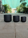 Omega – Matte Black Ceramic Planter
