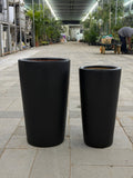 Apex Taper – Matte Black Cylindrical Planter